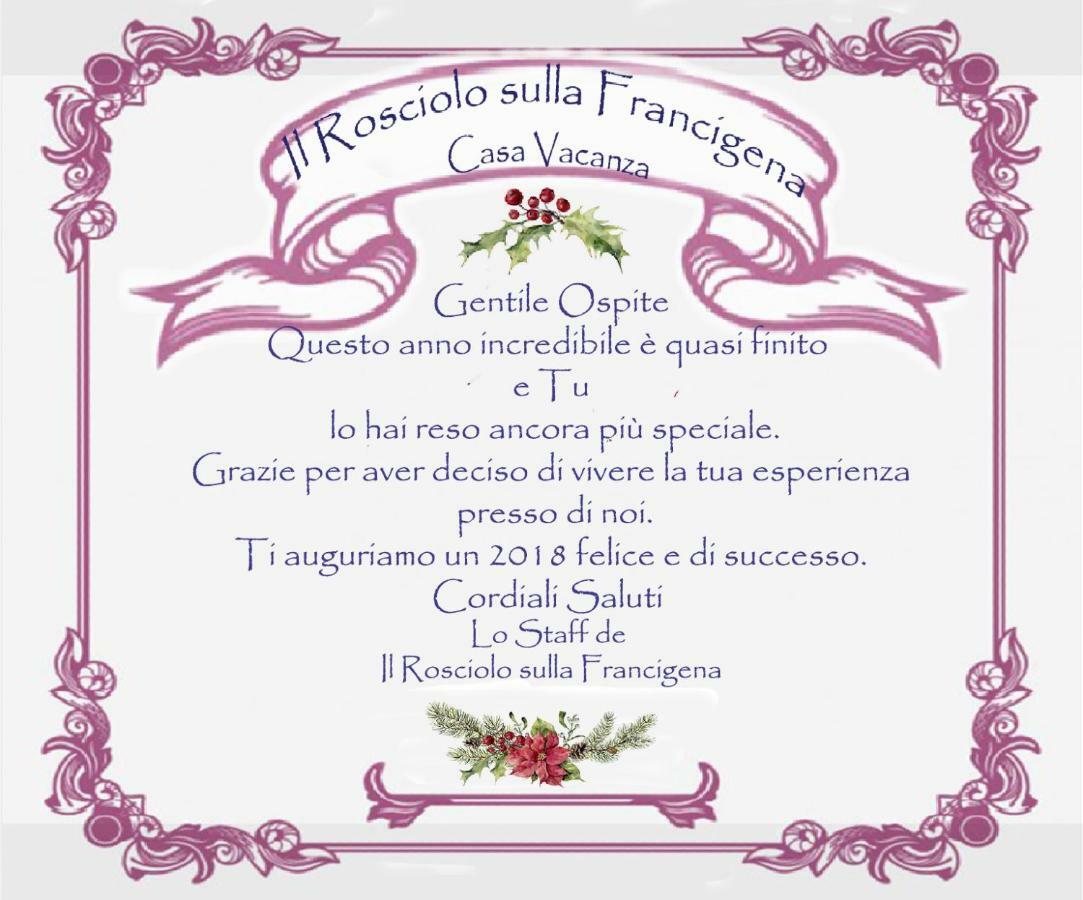 Il Rosciolo Sulla Francigena Apartment Формело Екстериор снимка